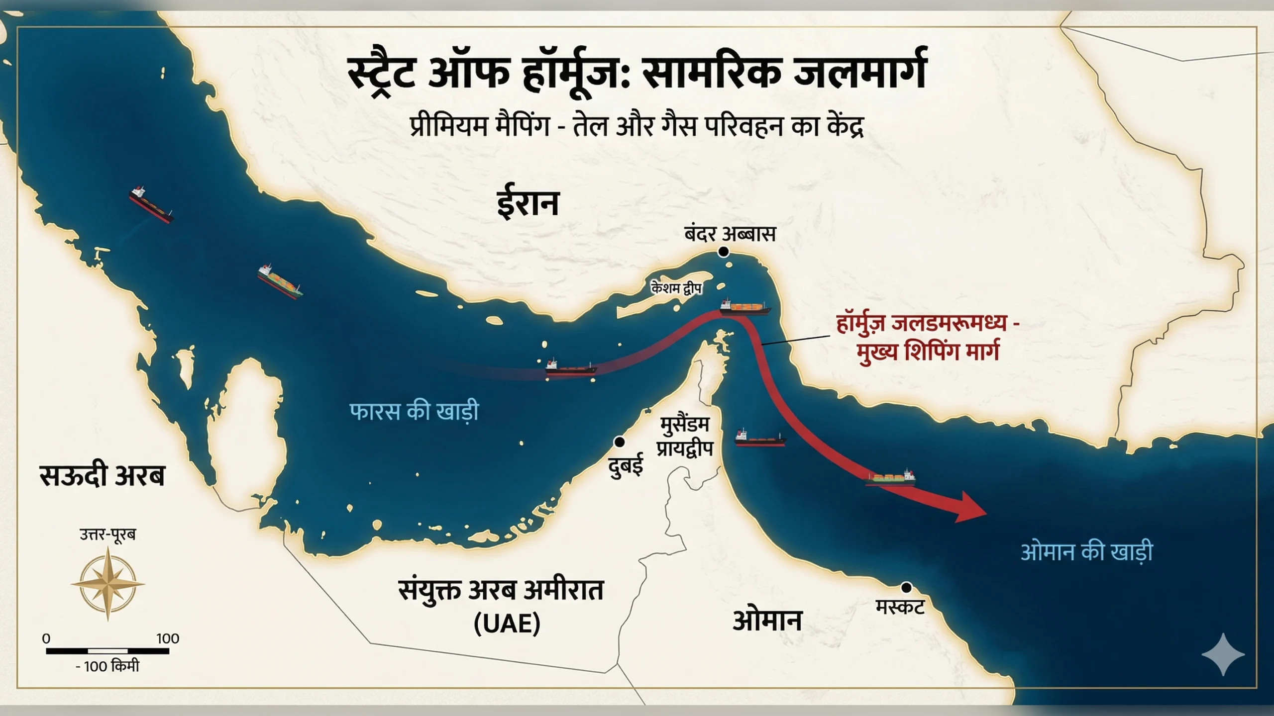 दुनिया को लग रहा है कि होर्मुज जलडमरूमध्य (Strait of Hormuz) में सब सामान्य है। खबरें आ रही हैं कि महायुद्ध के इस दौर में भी भारत के जहाज इस 'रेड ज़ोन' से सुरक्षित निकल रहे हैं। लेकिन ठहरिए! जो तस्वीरें दिखाई जा रही हैं और जो असलियत है, उसमें जमीन-आसमान का फर्क है।