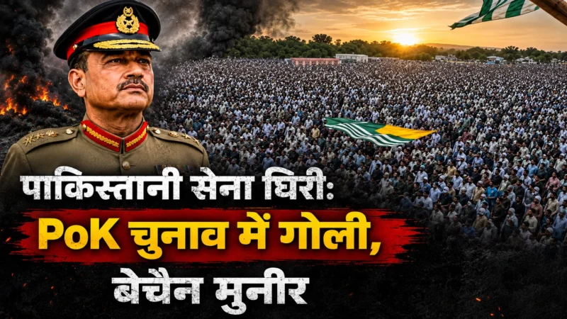 पाकिस्तानी सेना घिरी: PoK चुनाव में गोली से मौत, बेचैन मुनीर — क्या भारत अगला निशाना बन सकता है?